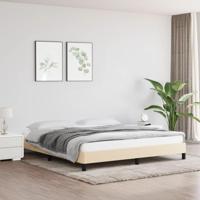 Bedframe stof crmekleurig 160x200 cm - thumbnail