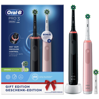Oral B Elektrische tandenborstel pro 3 3900 black pink 1 Set - thumbnail