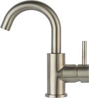 Saqu Shine wastafelkraan draaibaar geborsteld staal - thumbnail