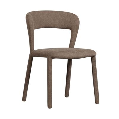 WOOOD Eetkamerstoel 'Noble' Geweven, kleur Taupe