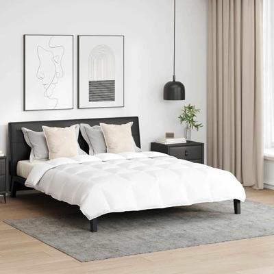 VidaXL Dekbed set met kussen 3 pcs wit donsveertjes