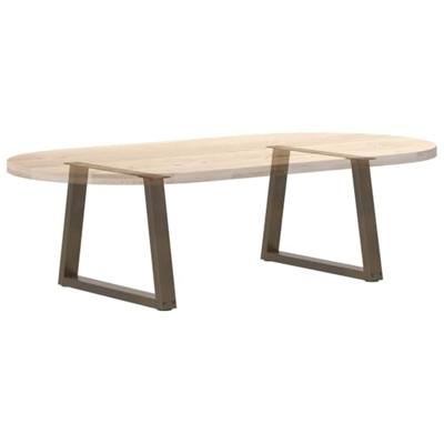 Salontafelpoten 2 st V-vormig 60x(42-43,3) cm staal naturel