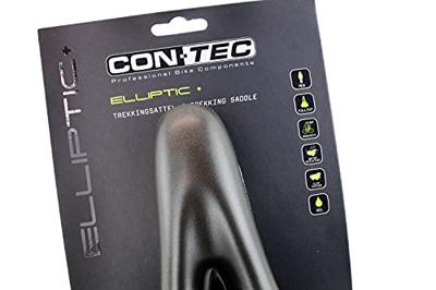 CONTEC sattel "elliptic +" ct saddle elliptic+ trekking gents black/silv CONTEC sattel "elliptic +" ct saddle elliptic+ trekking gents black/silv