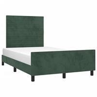 Bedframe zonder matras 120x200 cm fluweel donkergroen - thumbnail