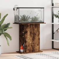 VidaXL Aquariumstandaard 75x36x72,5 cm bewerkt hout gerookt eiken - thumbnail