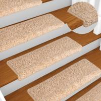 VidaXL Trapmatten 15 st 65x21x4 cm goudkleurig - thumbnail