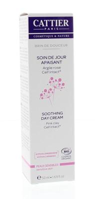 Cattier Dagcreme kalmerend gevoelige huid 50 Milliliter