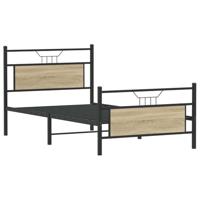 Bedframe zonder matras hout sonoma eikenkleurig 100x200 cm - thumbnail