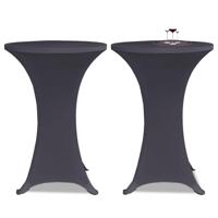 VidaXL Tafelhoes stretch 2 stuks 70 cm antraciet - thumbnail