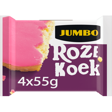 Jumbo Roze Koek 4 x 55 g