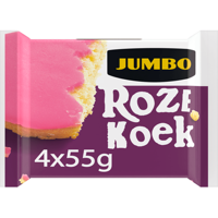 Jumbo Roze Koek 4 x 55 g - thumbnail