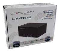 LC-Power LC-DOCK-U3-HUB basisstation voor opslagstations - thumbnail