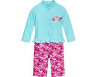 Playshoes zwempak lange mouw Flamingo Mint Roze-86-92 - thumbnail