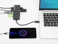 Manhattan 168410 USB 3.0-hub Zwart - thumbnail