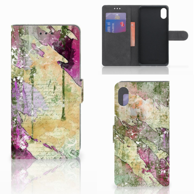 Hoesje Apple iPhone Xs Max Letter Painting Hoesje Apple iPhone Xs Max Letter Painting