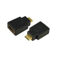 LogiLink AH0009 HDMI Adapter [1x HDMI-stekker C mini - 1x HDMI-bus] Zwart Vergulde steekcontacten 0 mm - thumbnail