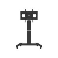 Neomounts by Newstar PLASMA-M2500BLACK Mobiele Floor Stand Flatscreen 107-254cm 42-100inch VESA 200x200-800x600mm 150kg in hoogte verstelbaar zwart - thumbnail