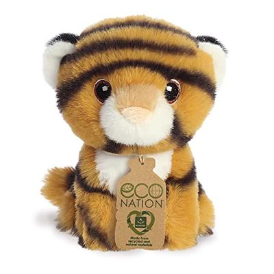 Eco Nation Pluchen knuffel - mini - tijger - 13 cm