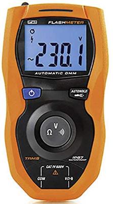 HT Instruments Flashmeter Multimeter Digitaal Waterbestendig (IP67) CAT IV 600 V Weergave (counts): 4000