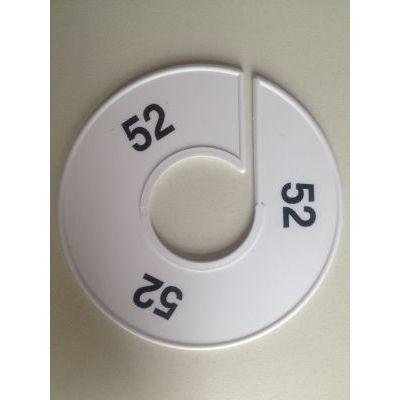 Maatring 11 cm wit/zwart 52