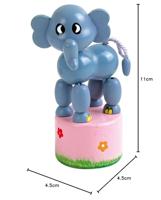 Small Foot houten drukfiguur wilde dieren, set van 6 - thumbnail