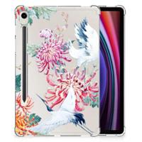Samsung Galaxy Tab S9 Back Case Bird Flowers - thumbnail