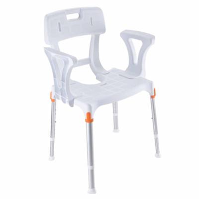 Douchestoel 3 in 1 | Met armsteunen | Douchekruk met rugleuning | In hoogte verstelbaar | Atlantis | PR46071