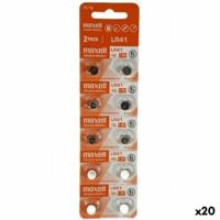 Alkalinebatterijen Maxell 1,5 V LR41 (20 Stuks) - thumbnail