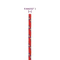 Boottouw 6 mm 25 m polypropyleen rood - thumbnail