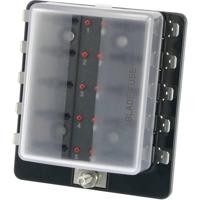 TRU COMPONENTS TC-R3-76-01-3L110 Autozekeringhouder Met statusaanduiding Geschikt voor Platte zekering standaard 30 A 32 V/DC 1 stuk(s) - thumbnail