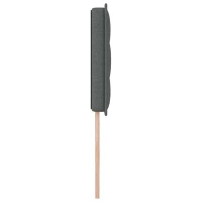 LED Hoofdbord met LED -striplichten Donkergrijs 100 cm Stof - thumbnail