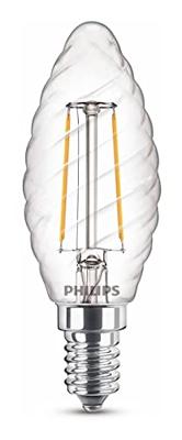 Philips LED 76235300 LED-lamp Energielabel E (A - G) E14 Kaars 2 W = 25 W Warmwit (Ø x h) 3.5 cm x 9.7 cm Filament / Retro-LED 1 stuk(s)