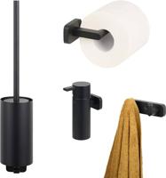 Ben Mykanto toilet accessoires 4-delig mat zwart - thumbnail