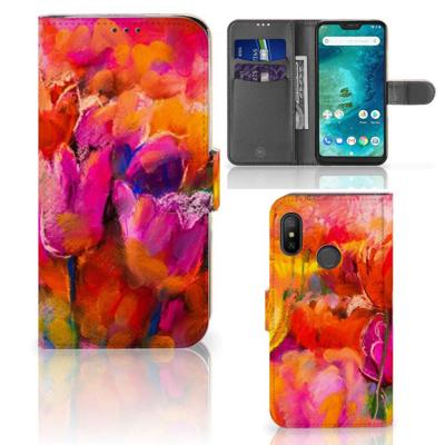 Hoesje Xiaomi Mi A2 Lite Tulips Hoesje Xiaomi Mi A2 Lite Tulips