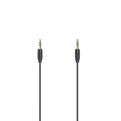 Hama Audiokabel 3,5-mm-jack-st. - St. Stereo Verguld Ultradun 0,5 M Hama Audiokabel 3,5-mm-jack-st. - St. Stereo Verguld Ultradun 0,5 M