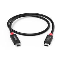 Hama USB C Kabel E-Marker USB4 GEn2 20 Gbit/s 5 A 240W 200 cm Zwart - thumbnail