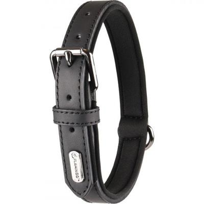 Halsband Binti Zwart 24 - 30 cm x 15 mm Flamingo Zwart