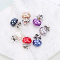 10 stuks veelzijdige Pearl Stud gesp anti-licht kraag Buttonigan sjaal Pin naald Diy sjaal kraag Pin broche Pin (Random kleur) - thumbnail