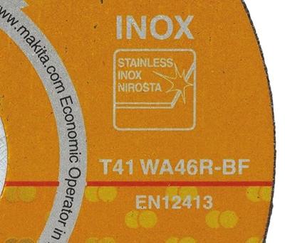 Makita Doorslijpschijf 115X1.2Mm RVS - D-65953