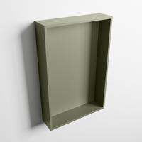 MONDIAZ EASY Nis 44,5x29,5cm in solid surface kleur Army | Army. 1 vak geschikt voor in- of opbouw - thumbnail