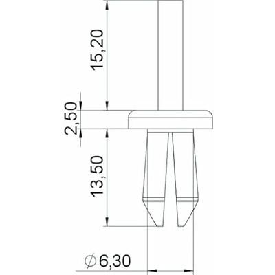 OBO Bettermann 6178525 Verzonken klinknagel (Ø) 6 mm KSN22 100 stuk(s)