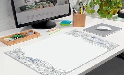 Sigel Relax HO570 Bureau onderlegger Blanco Zwart/wit (b x h) 59.5 cm x 41 cm Sigel Relax HO570 Bureau onderlegger Blanco Zwart/wit (b x h) 59.5 cm x 41 cm