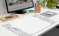 Sigel Relax HO570 Bureau onderlegger Blanco Zwart/wit (b x h) 595 mm x 410 mm - thumbnail