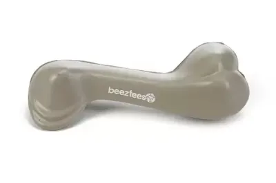Rubber been massief hondenspeeltje beige 20 cm