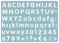 HEMA Tekensjabloon letters en cijfers - thumbnail