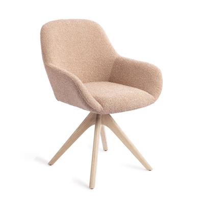 Jesper Home Kushi eetkamerstoel Flax Relax revolve oak bleach