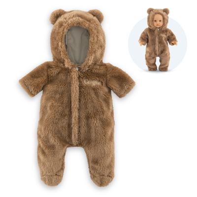 Corolle bunting brown bear onesie - 30cm