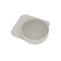 Fontein Ideavit Soliddual 2.0 49x43x15.5 cm Solid Surface Met Opbergruimte Links Mat Wit Ideavit - thumbnail