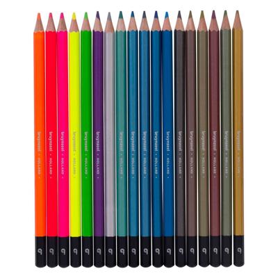 Bruynzeel kleurpotloden blik metallic & neon, 18 kleuren Bruynzeel kleurpotloden blik metallic & neon, 18 kleuren