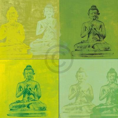 Kunstdruk Hedy Klineman - Temple I 61x61cm